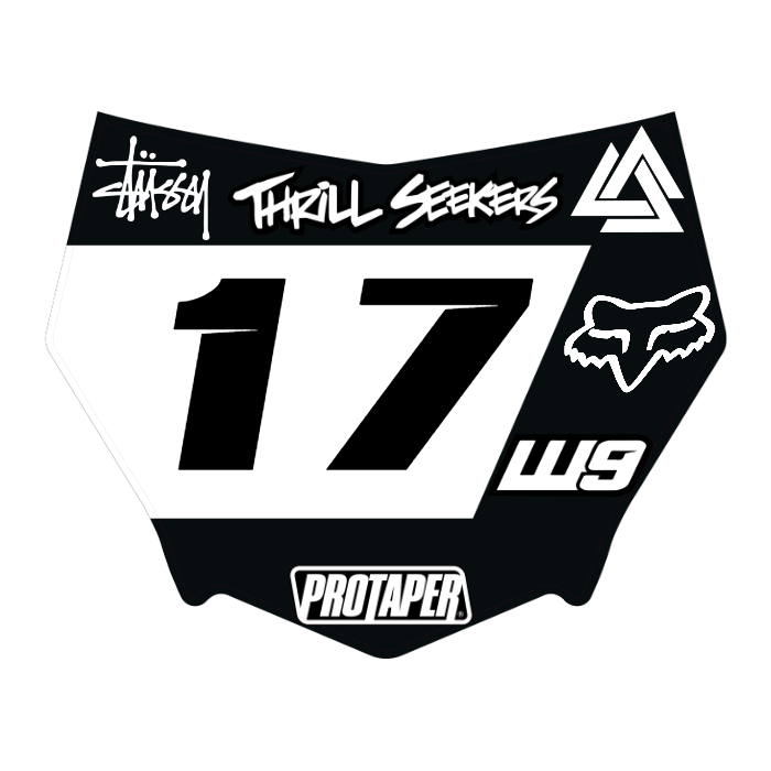 CUSTOM MOTOCUTZ FRONT PLATE DECAL