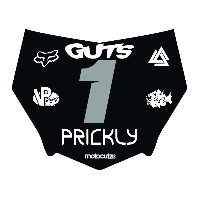 CUSTOM MOTOCUTZ FRONT PLATE DECAL
