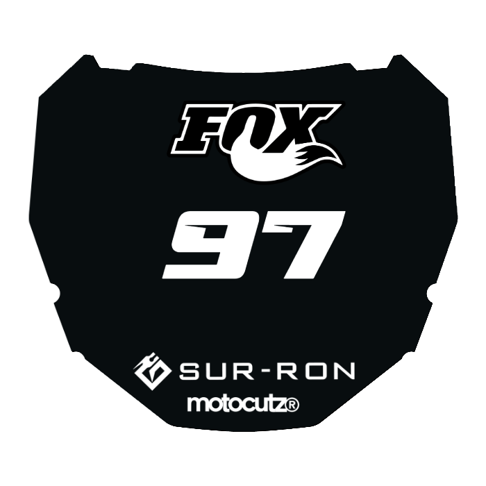 CUSTOM ODI NUMBER PLATE DECAL