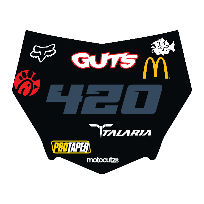 CUSTOM MOTOCUTZ FRONT PLATE DECAL