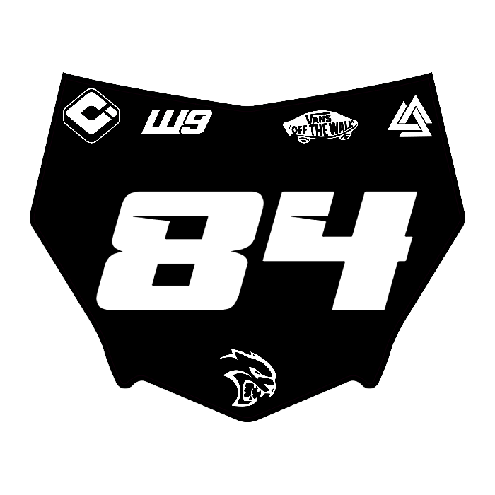 CUSTOM MOTOCUTZ FRONT PLATE DECAL