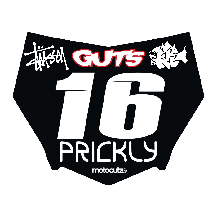 CUSTOM MOTOCUTZ FRONT PLATE DECAL