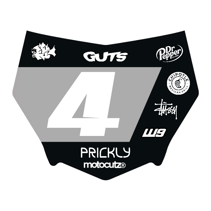 CUSTOM MOTOCUTZ FRONT PLATE DECAL