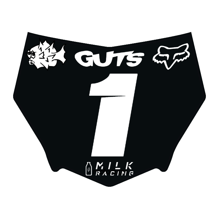CUSTOM MOTOCUTZ FRONT PLATE DECAL