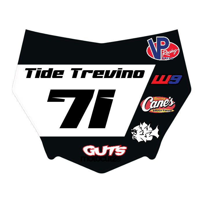 CUSTOM MOTOCUTZ FRONT PLATE DECAL