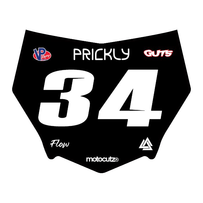 CUSTOM MOTOCUTZ FRONT PLATE DECAL