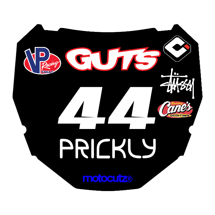 CUSTOM ODI NUMBER PLATE DECAL