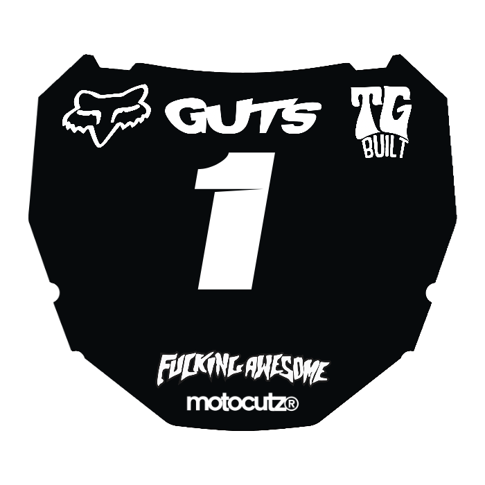 CUSTOM ODI NUMBER PLATE DECAL