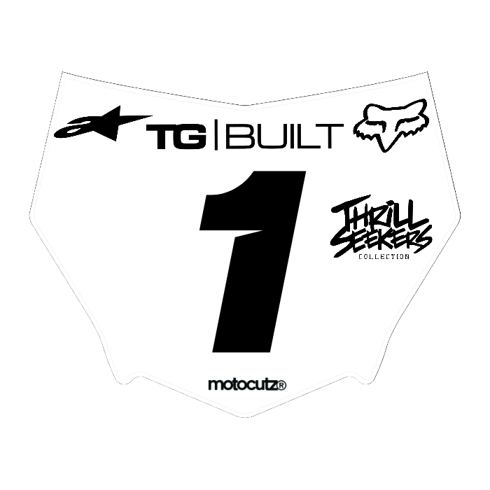 CUSTOM MOTOCUTZ FRONT PLATE DECAL