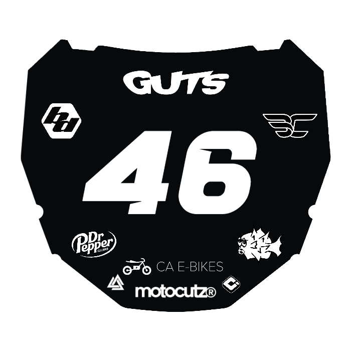 CUSTOM ODI NUMBER PLATE DECAL