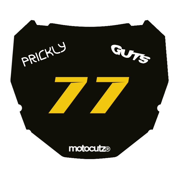 CUSTOM ODI NUMBER PLATE DECAL