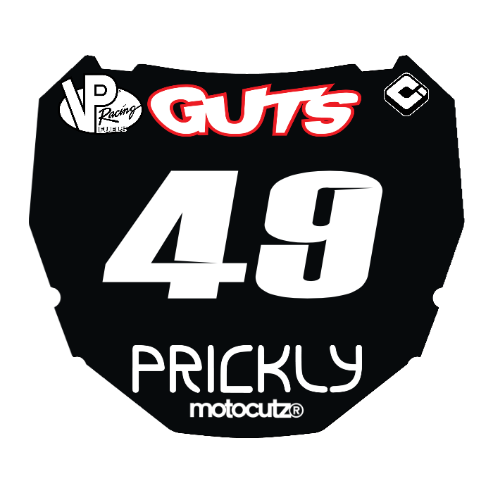 CUSTOM ODI NUMBER PLATE DECAL