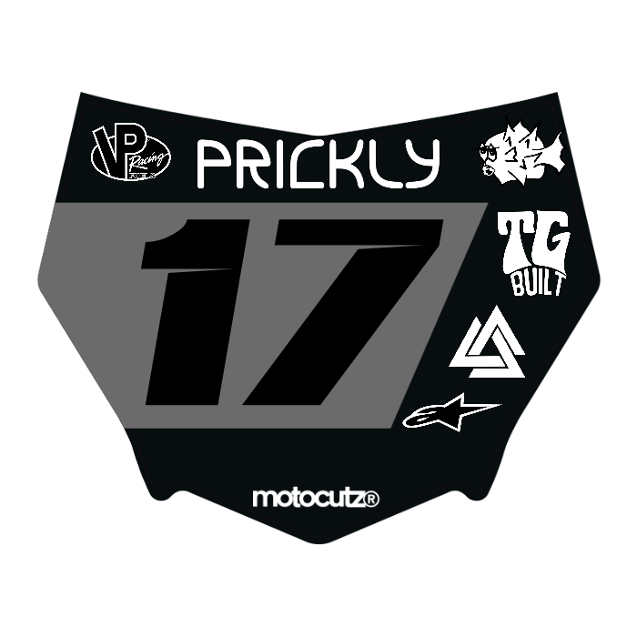 CUSTOM MOTOCUTZ FRONT PLATE DECAL