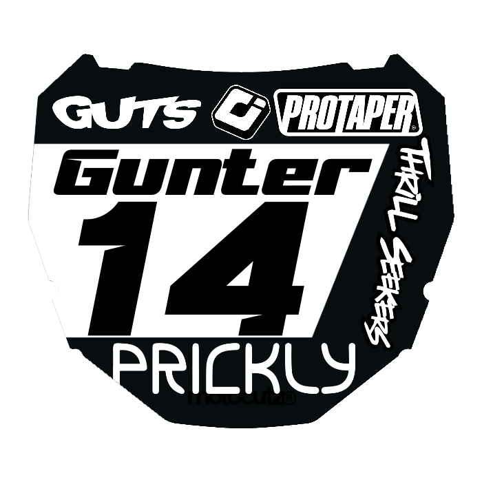 CUSTOM ODI NUMBER PLATE DECAL