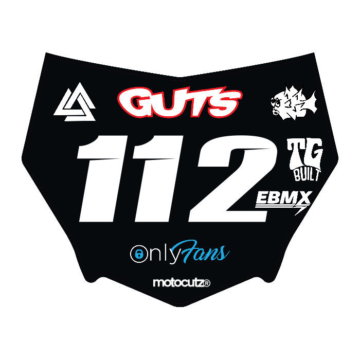 CUSTOM MOTOCUTZ FRONT PLATE DECAL