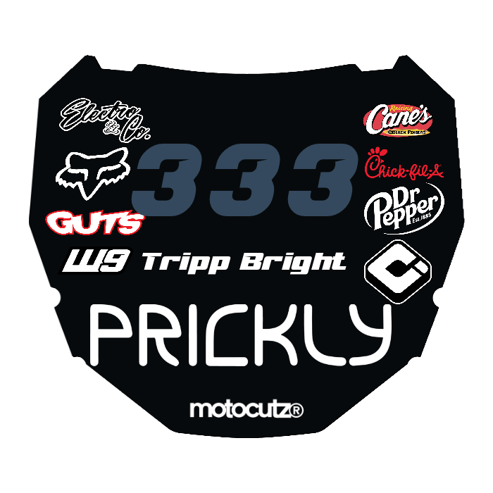 CUSTOM ODI NUMBER PLATE DECAL