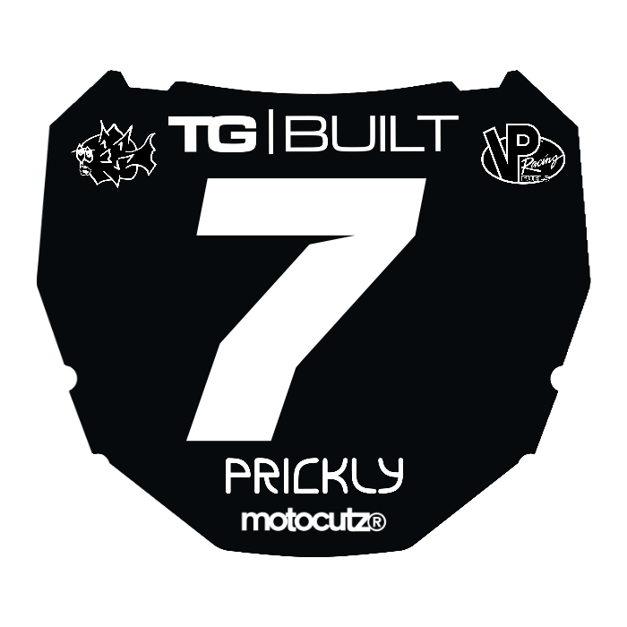 CUSTOM ODI NUMBER PLATE DECAL