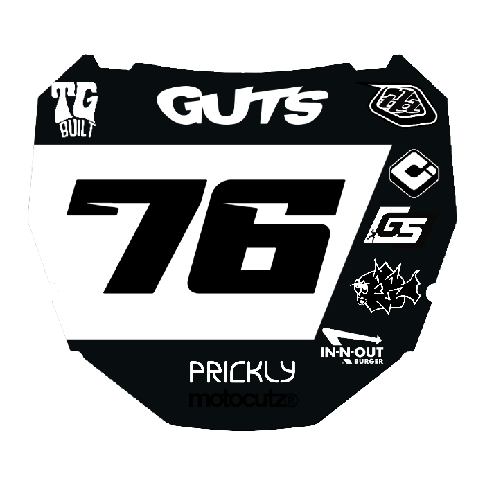 CUSTOM ODI NUMBER PLATE DECAL