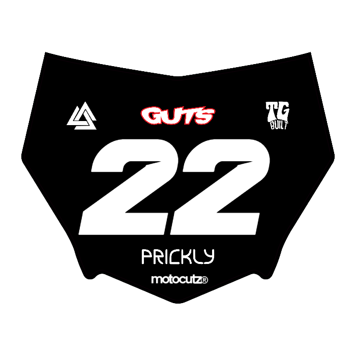 CUSTOM MOTOCUTZ FRONT PLATE DECAL