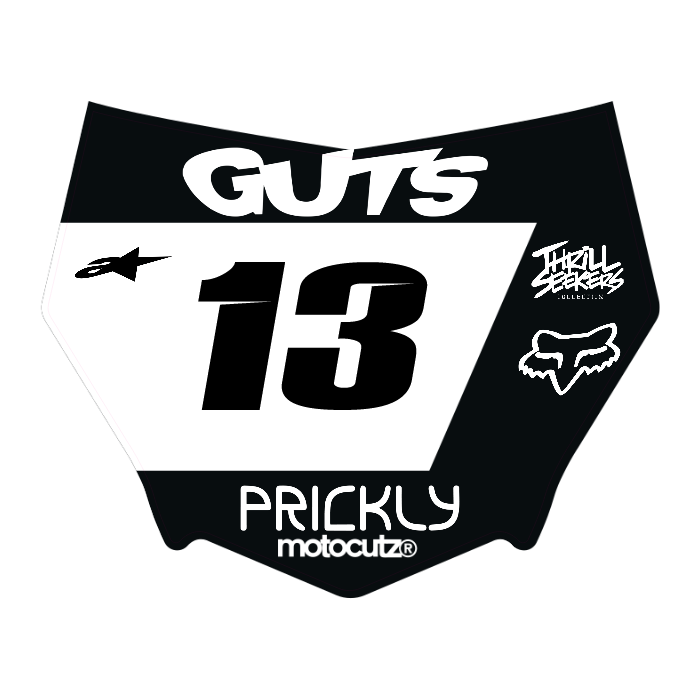 CUSTOM MOTOCUTZ FRONT PLATE DECAL