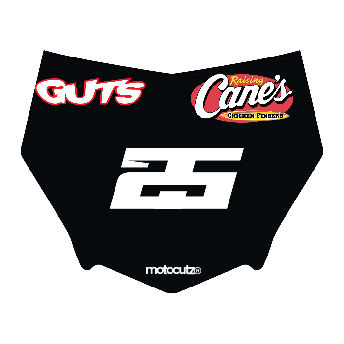 CUSTOM MOTOCUTZ FRONT PLATE DECAL