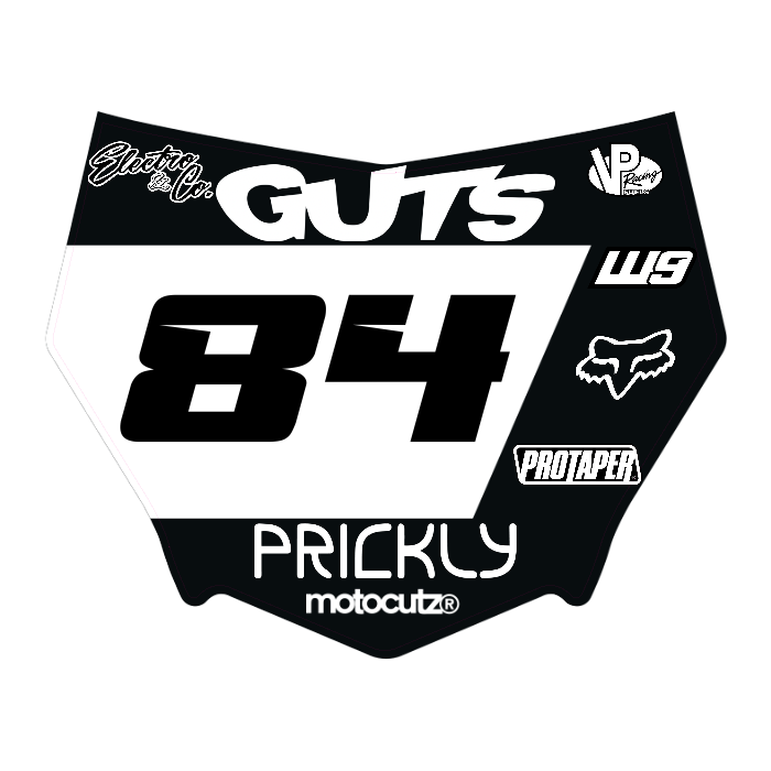 CUSTOM MOTOCUTZ FRONT PLATE DECAL