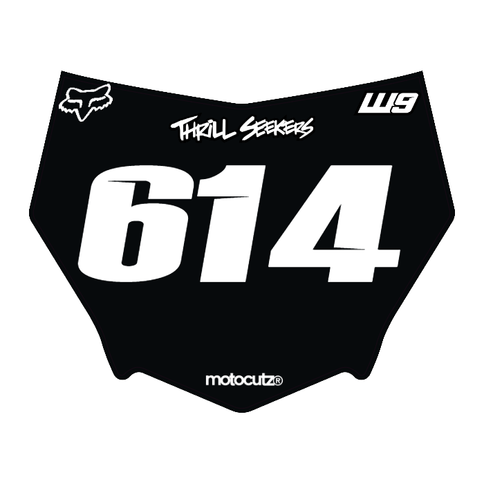 CUSTOM MOTOCUTZ FRONT PLATE DECAL