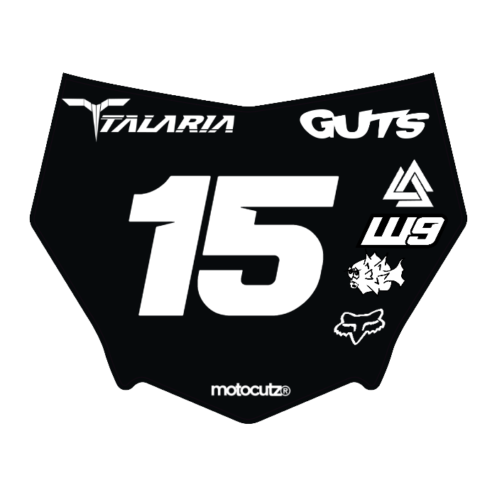 CUSTOM MOTOCUTZ FRONT PLATE DECAL