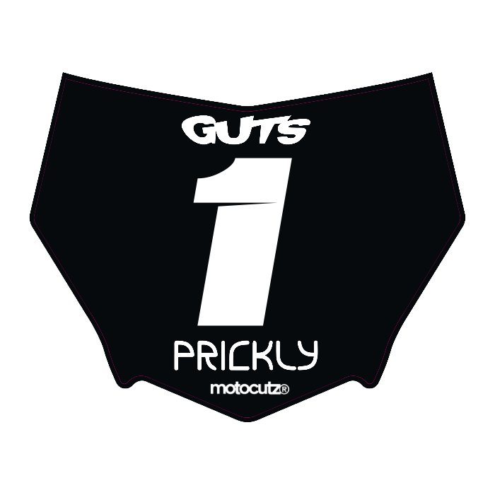 CUSTOM MOTOCUTZ FRONT PLATE DECAL