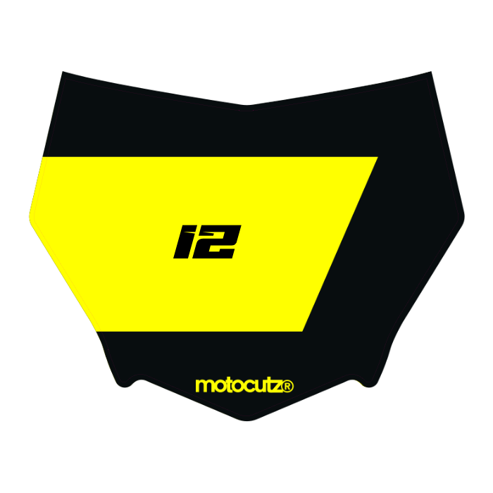 CUSTOM MOTOCUTZ FRONT PLATE DECAL
