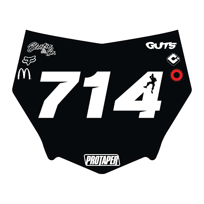 CUSTOM MOTOCUTZ FRONT PLATE DECAL