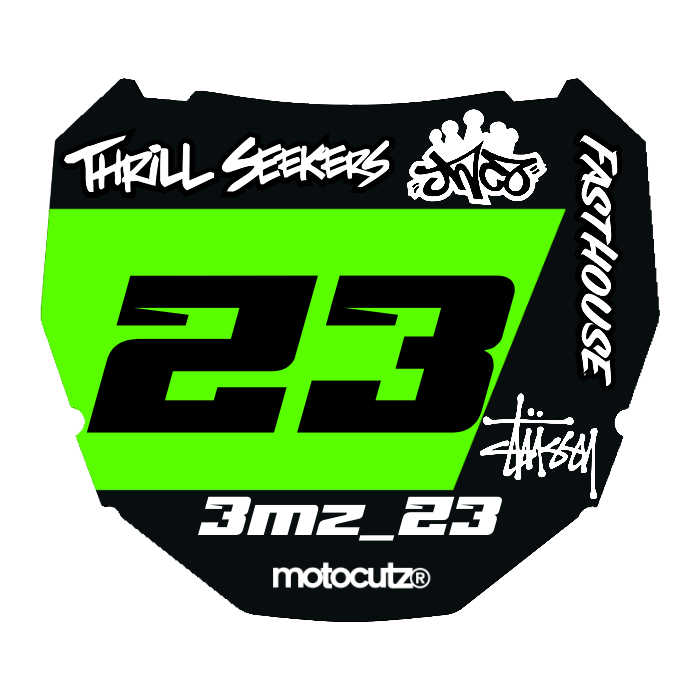 CUSTOM ODI NUMBER PLATE DECAL