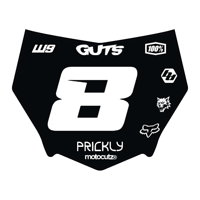 CUSTOM MOTOCUTZ FRONT PLATE DECAL