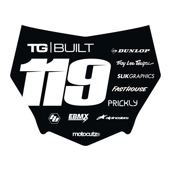 CUSTOM MOTOCUTZ FRONT PLATE DECAL