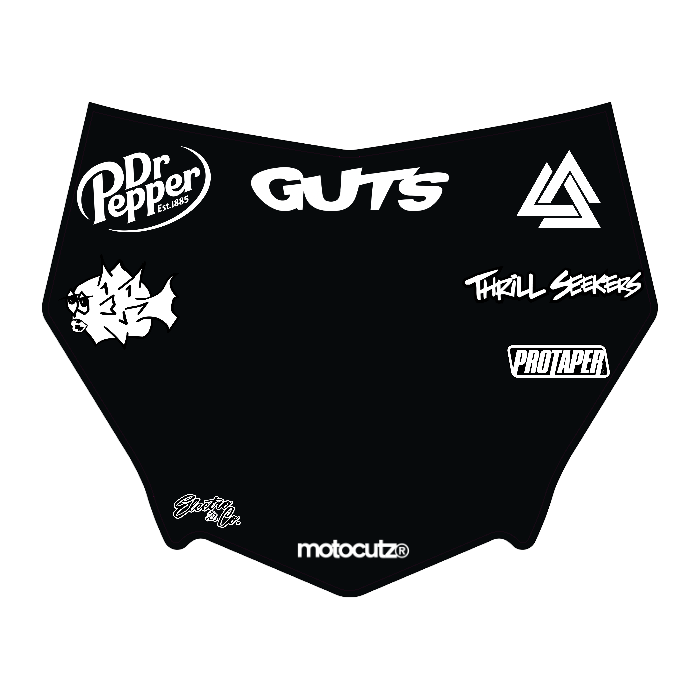 CUSTOM MOTOCUTZ FRONT PLATE DECAL
