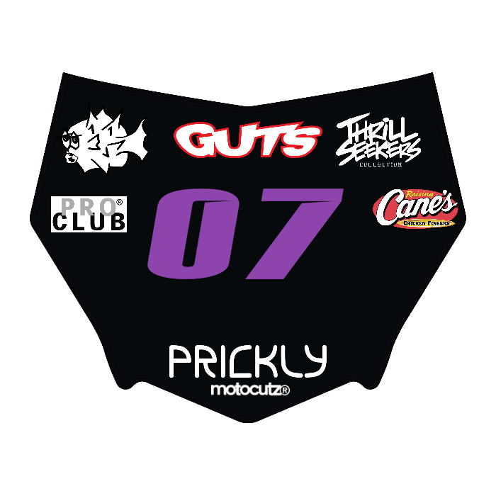 CUSTOM MOTOCUTZ FRONT PLATE DECAL