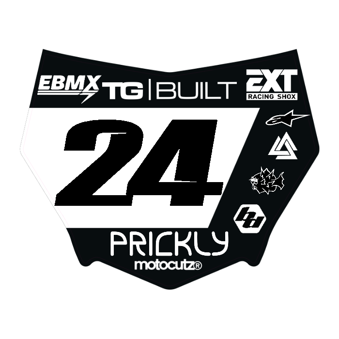CUSTOM MOTOCUTZ FRONT PLATE DECAL