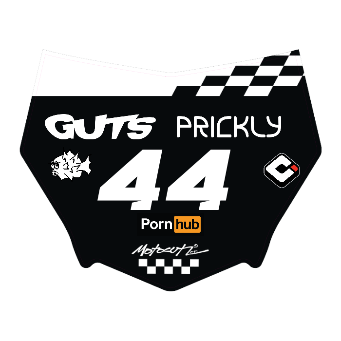 CUSTOM MOTOCUTZ FRONT PLATE DECAL