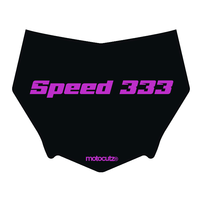 CUSTOM MOTOCUTZ FRONT PLATE DECAL