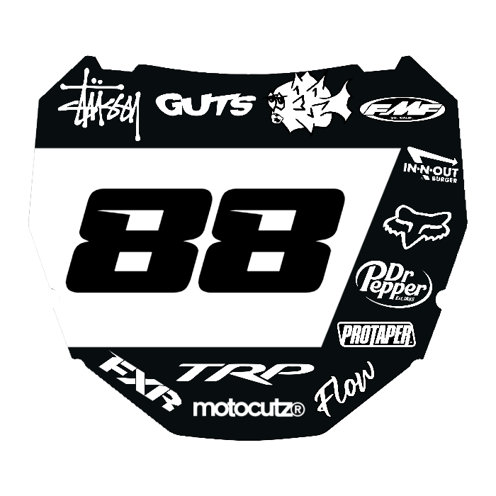 CUSTOM ODI NUMBER PLATE DECAL