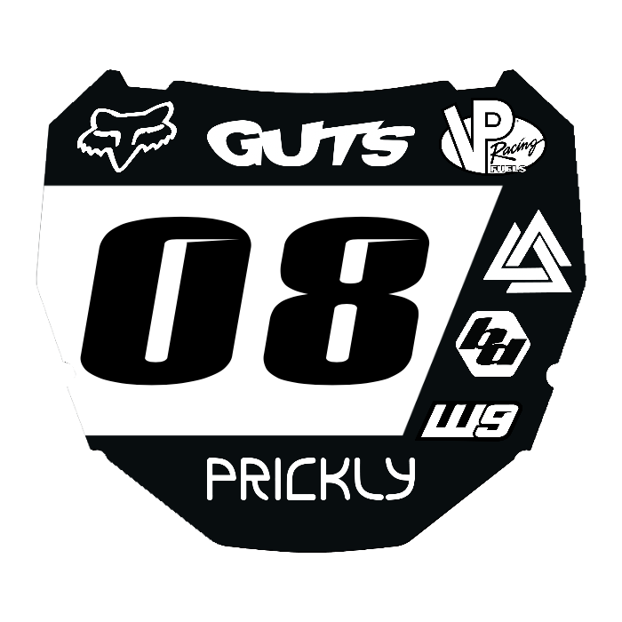 CUSTOM ODI NUMBER PLATE DECAL