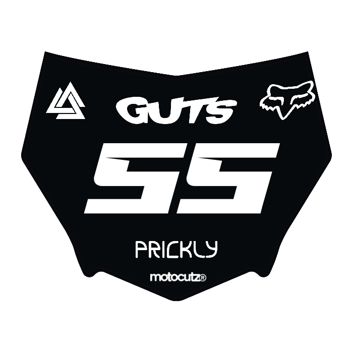 CUSTOM MOTOCUTZ FRONT PLATE DECAL
