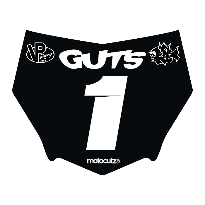 CUSTOM MOTOCUTZ FRONT PLATE DECAL