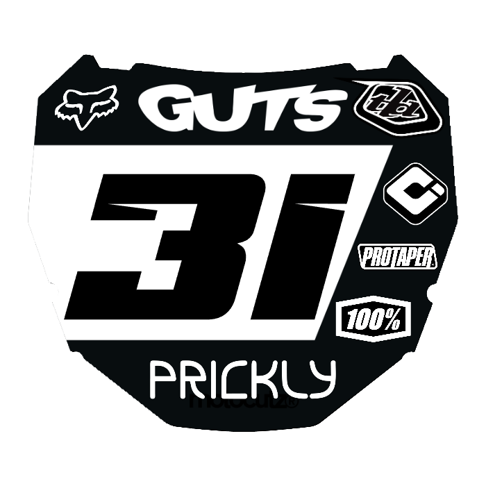CUSTOM ODI NUMBER PLATE DECAL