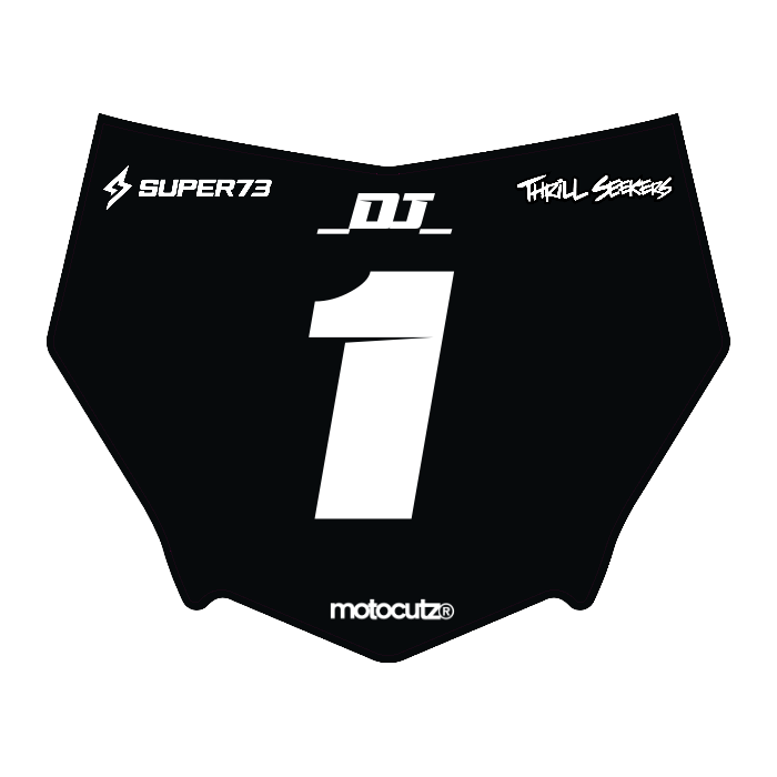 CUSTOM MOTOCUTZ FRONT PLATE DECAL