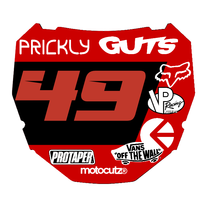 CUSTOM ODI NUMBER PLATE DECAL