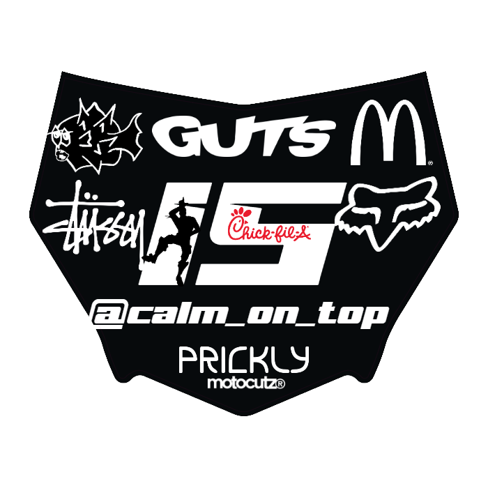 CUSTOM MOTOCUTZ FRONT PLATE DECAL