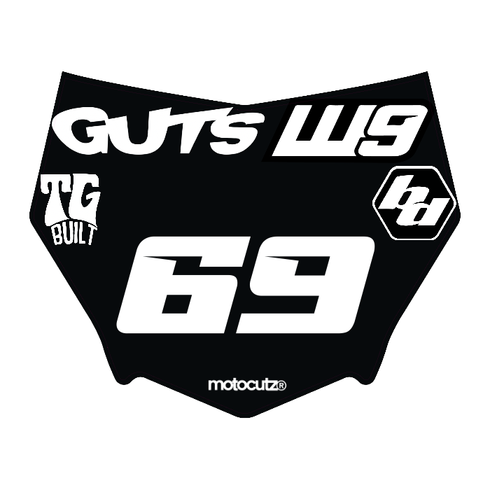 CUSTOM MOTOCUTZ FRONT PLATE DECAL