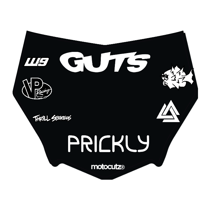 CUSTOM MOTOCUTZ FRONT PLATE DECAL