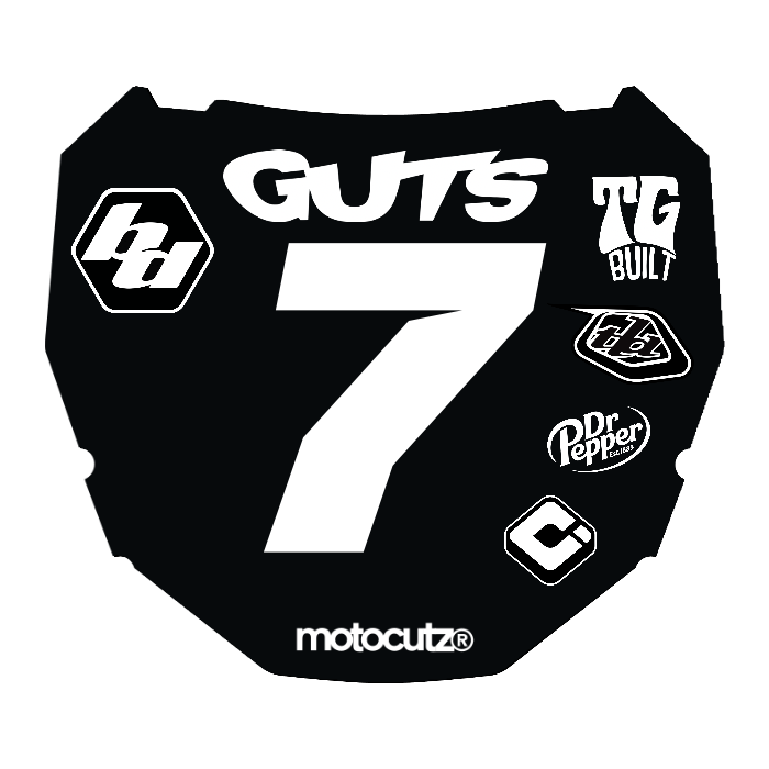 CUSTOM ODI NUMBER PLATE DECAL